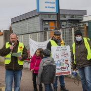 Manifestation syndicale à Pithiviers (Loiret)