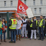 Manifestation syndicale à Pithiviers (Loiret)