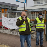 Manifestation syndicale à Pithiviers (Loiret)