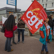 Manifestation syndicale à Pithiviers (Loiret)