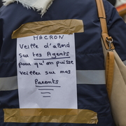 Manifestation syndicale à Pithiviers (Loiret)