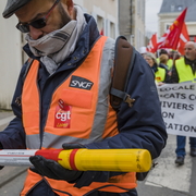 Manifestation syndicale à Pithiviers (Loiret)