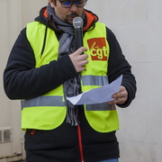 Manifestation syndicale à Pithiviers (Loiret)