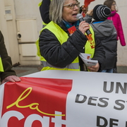 Manifestation syndicale à Pithiviers (Loiret)