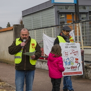 Manifestation syndicale à Pithiviers (Loiret)