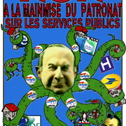 non à la mainmise du patronat sur les services publics