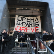 L’opéra de Paris en grève contre la réforme des retraites.