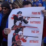 Nous ne battrons pas en retraite