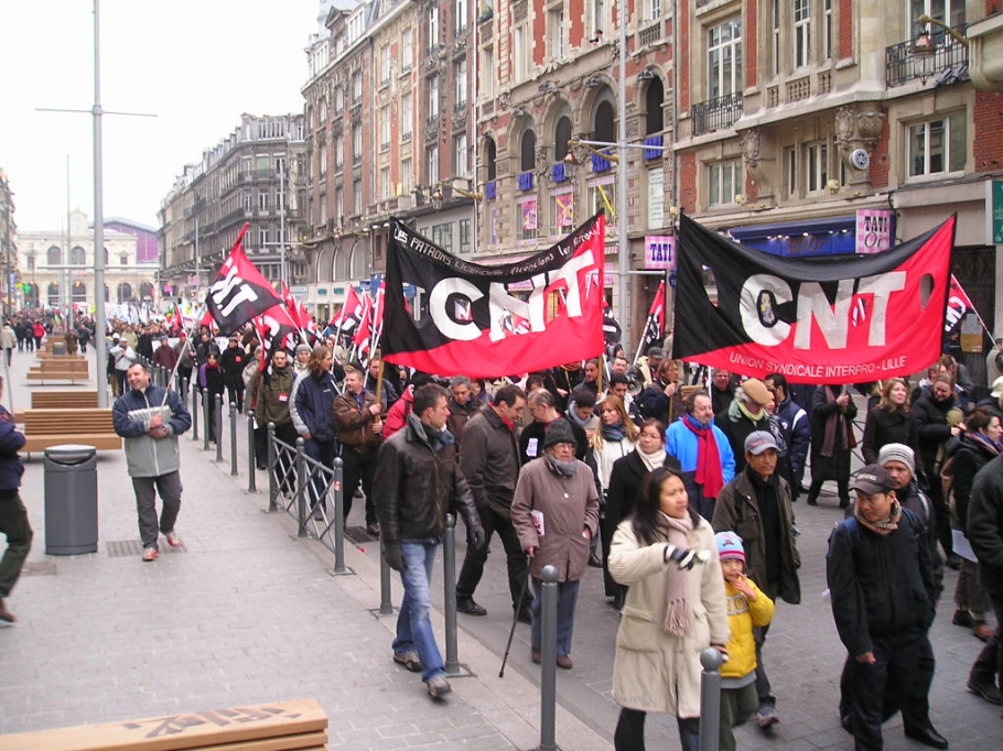 03 syndicat CNT lille manif 35 heures