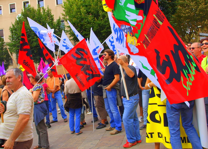 MANIF A RODEZ AVEYRON