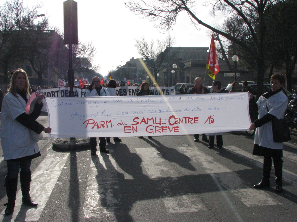 SAMU (le 15) en grève