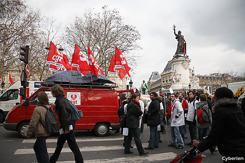 Manif fonction publique 21 janvier 2010