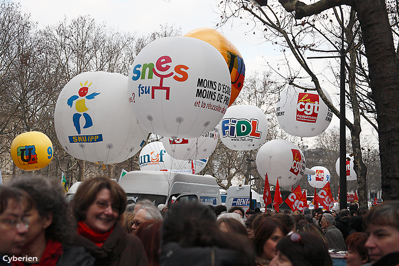 Manif fonction publique 21 janvier 2010