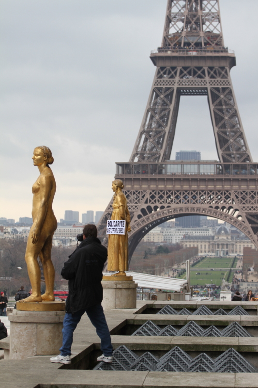 Manif de soutien au peuple grec du Trocadéro à l'Assemblée nationale