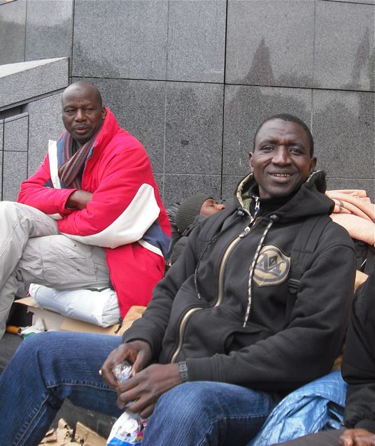 Le sourire malgré la fatigue