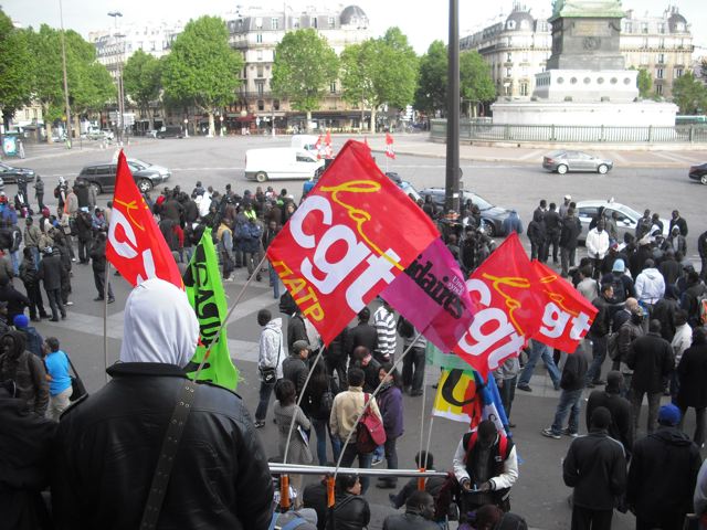 Grévistes sans papiers à l'Opéra Bastille