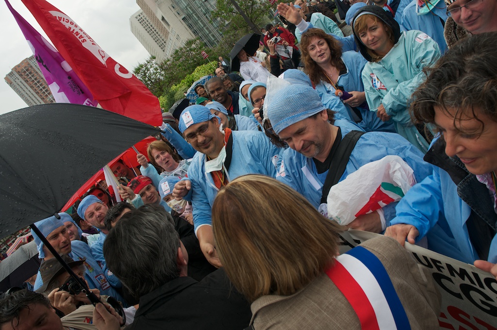 MGB et Mélenchon saluent les infirmiers-anesthésistes