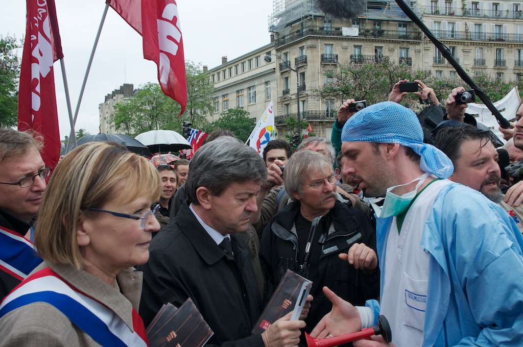 MGB et Mélenchon saluent les infirmiers-anesthésistes