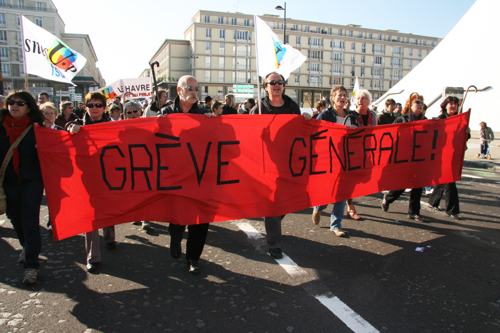 Meeting et manif Le Havre 11 et 12 octobre 2010