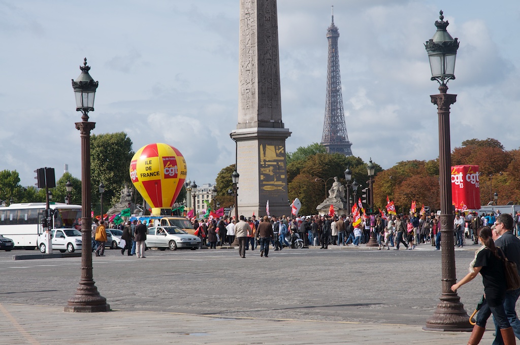 Rassemblement place de la Concorde