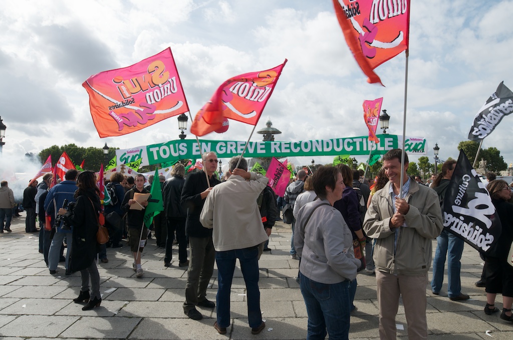 Rassemblement place de la Concorde