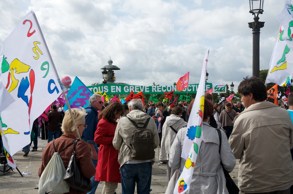 Rassemblement place de la Concorde