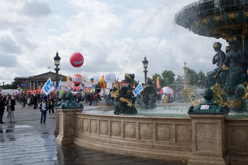 Rassemblement place de la Concorde