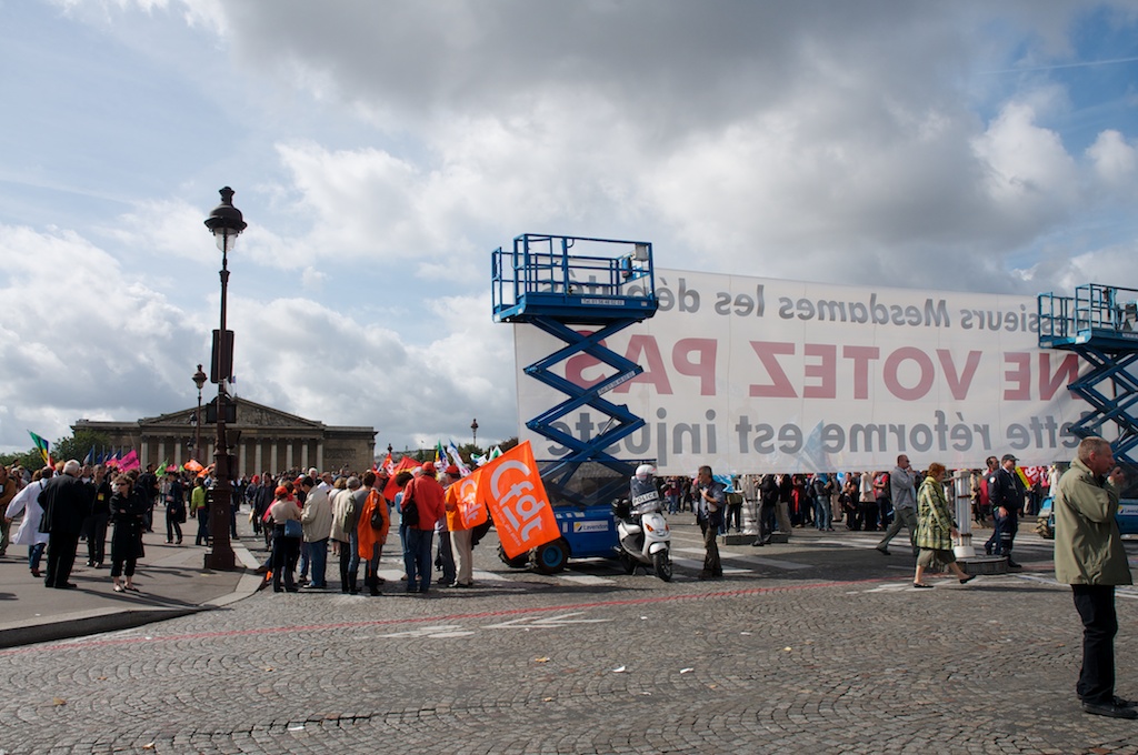 Rassemblement place de la Concorde