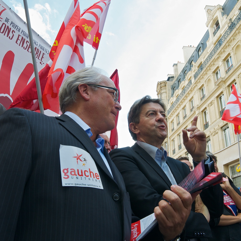 Ch. Picquet et J.-L. Mélenchon