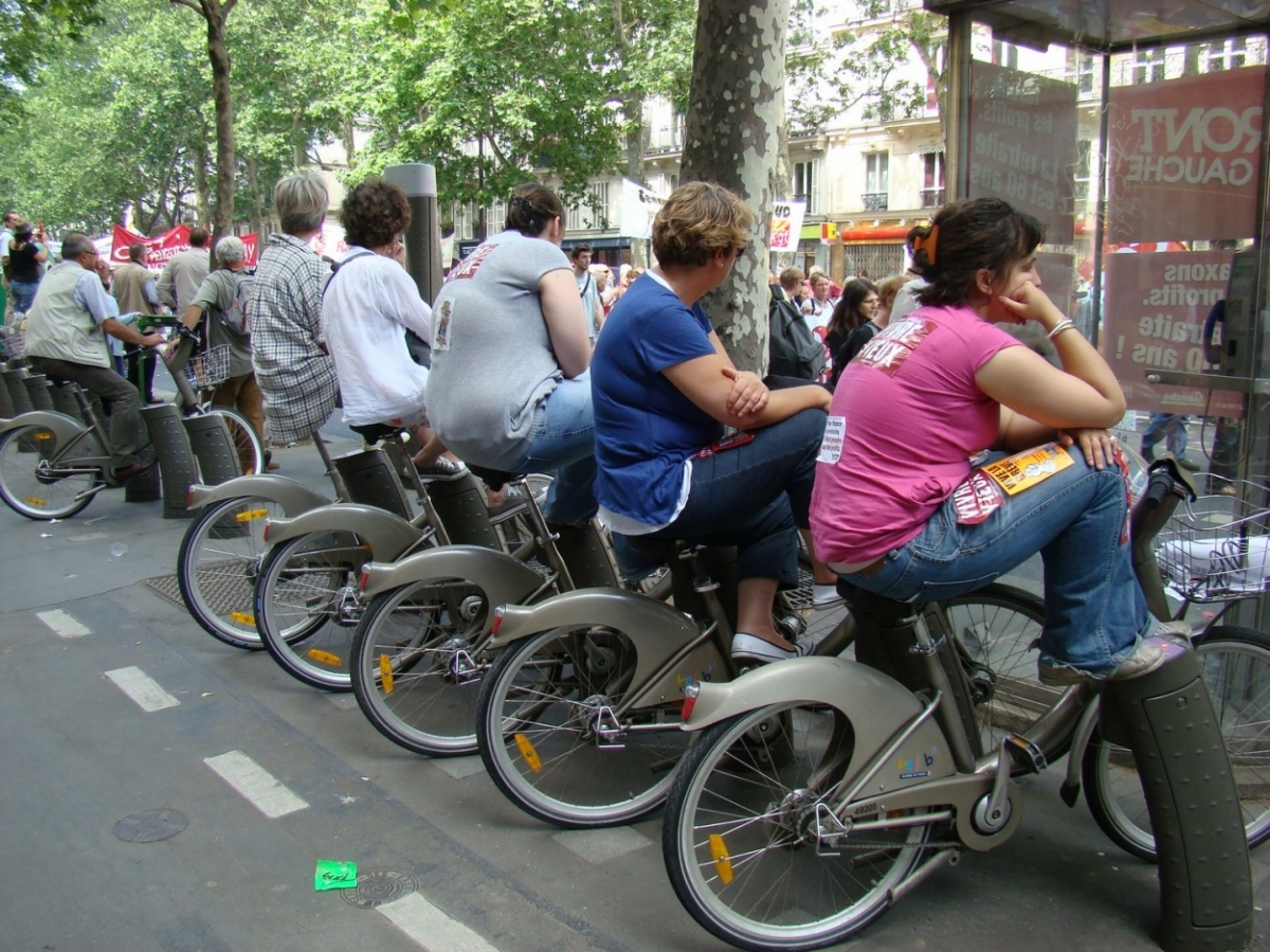 la manifestation en vélo