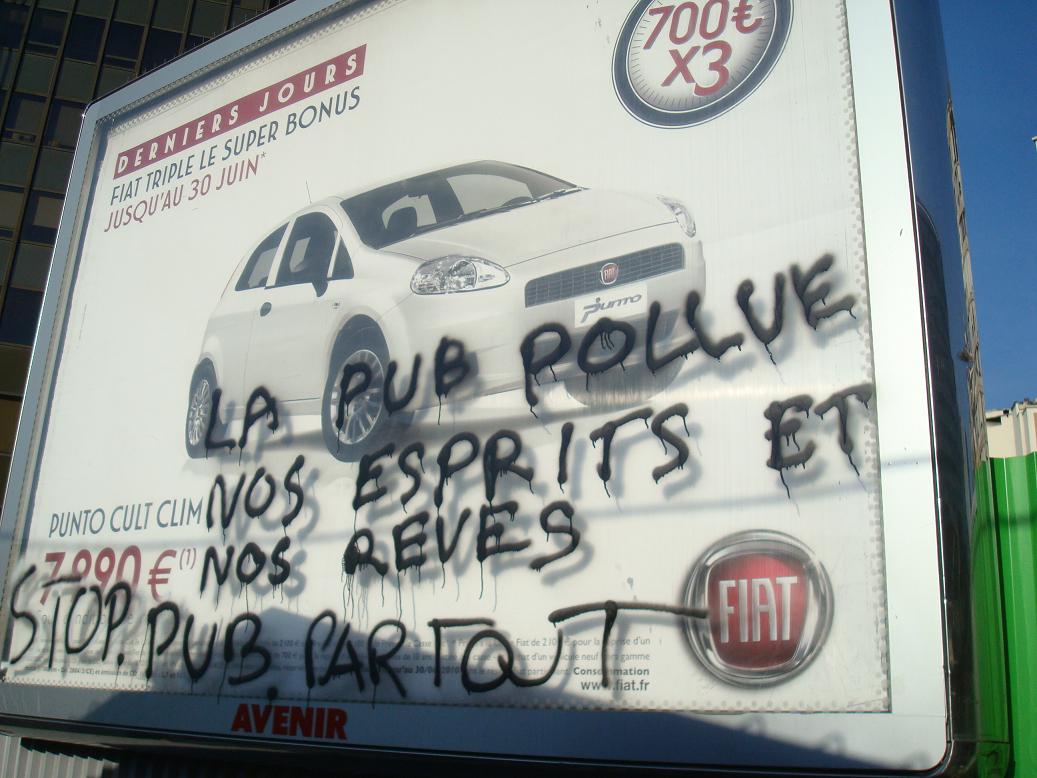 La pub pollue