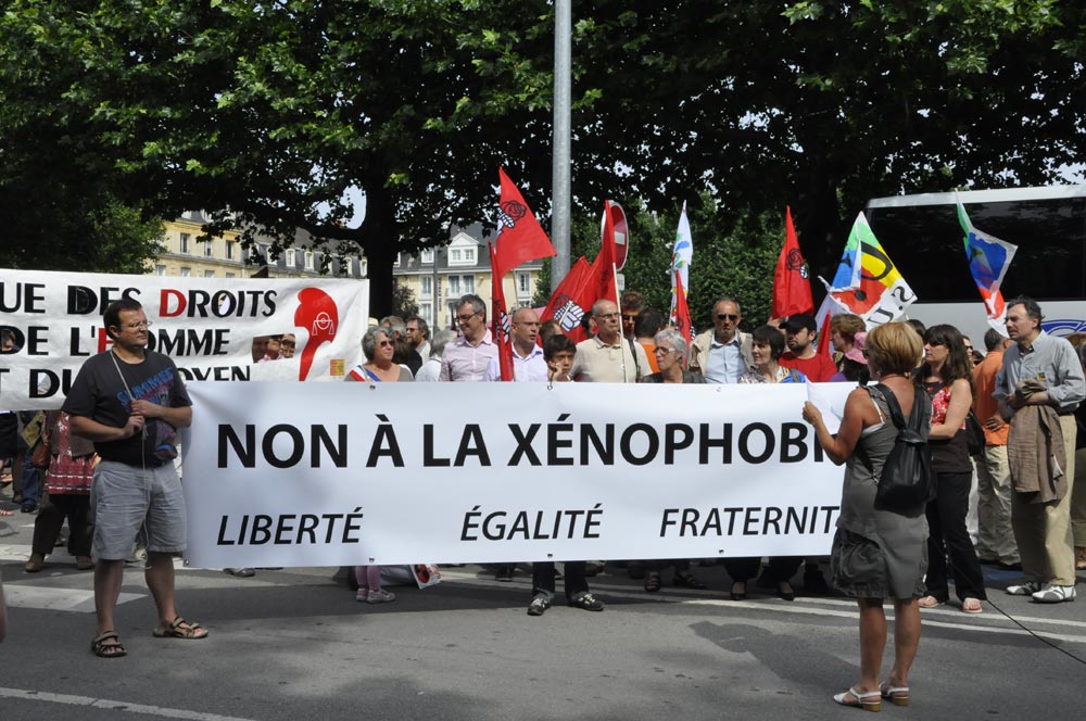 Caen, prise de parole