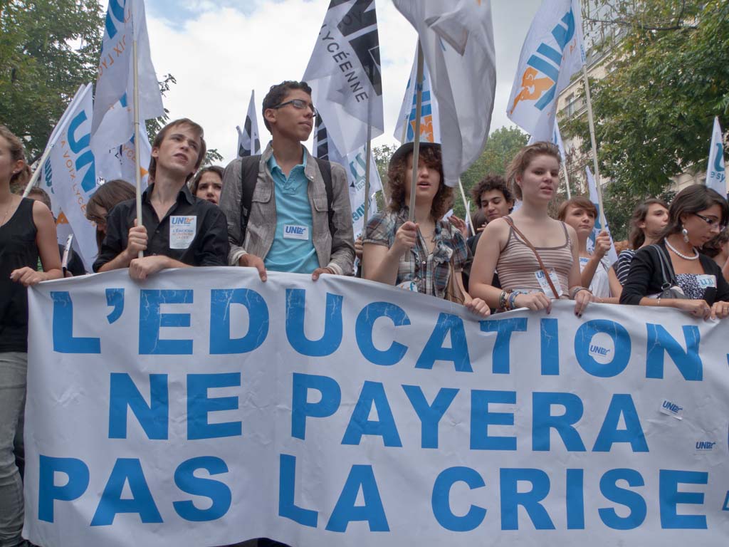 Les lycéens & lycéennes dans la rue