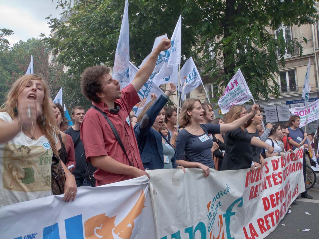 Etudiants contre la réforme