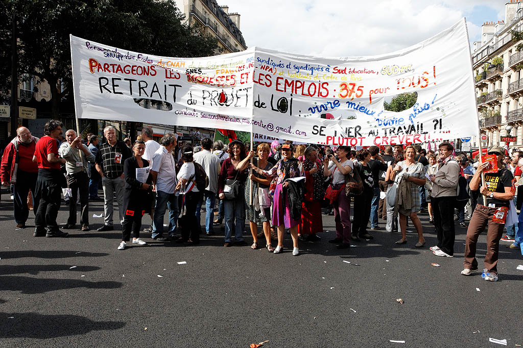 Manifestation retraite 7 septembre 2010 Paris