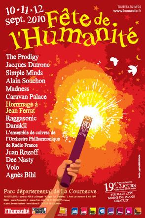 Affiche fête de l'Huma 2010