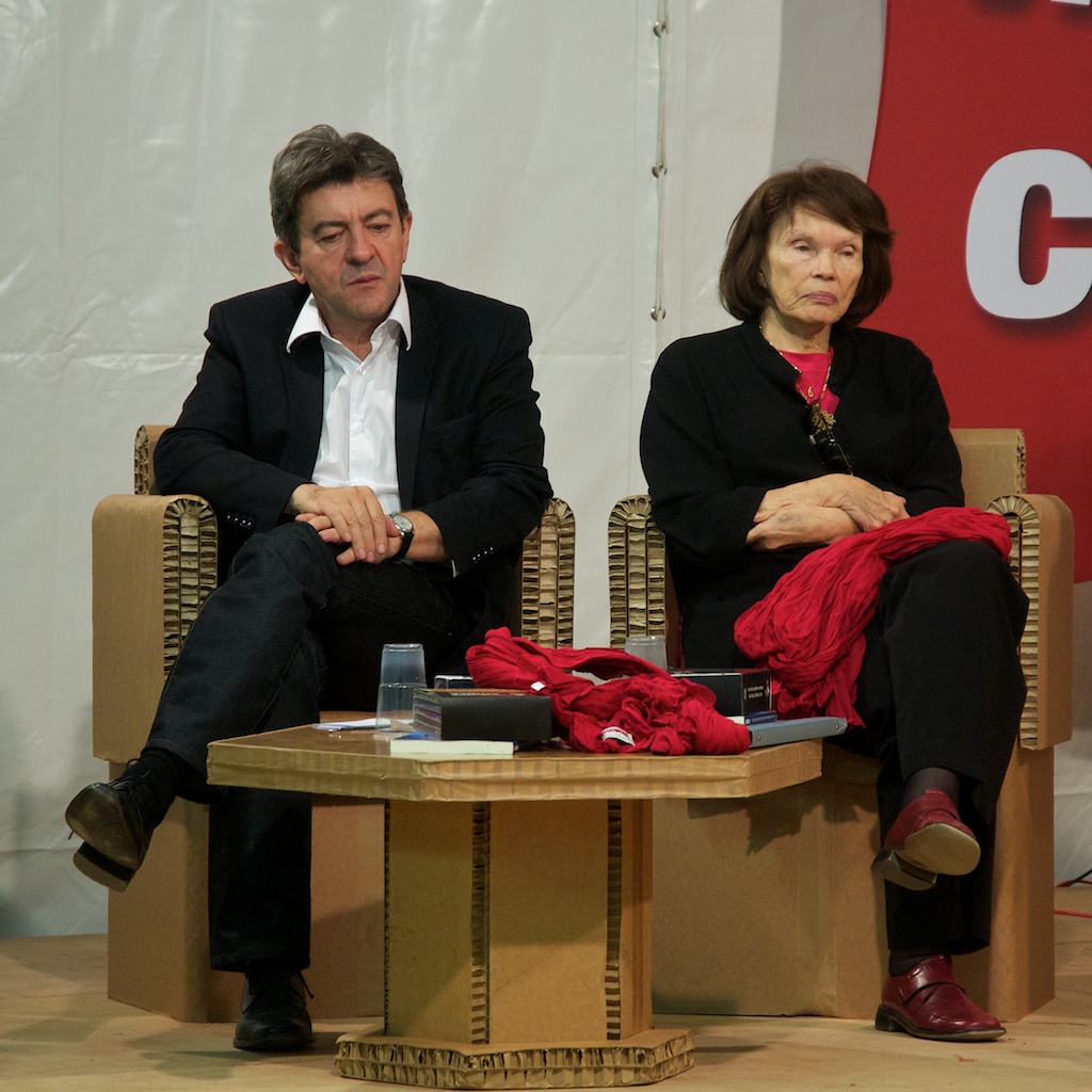 J-L Mélenchon et D. Mitterrand