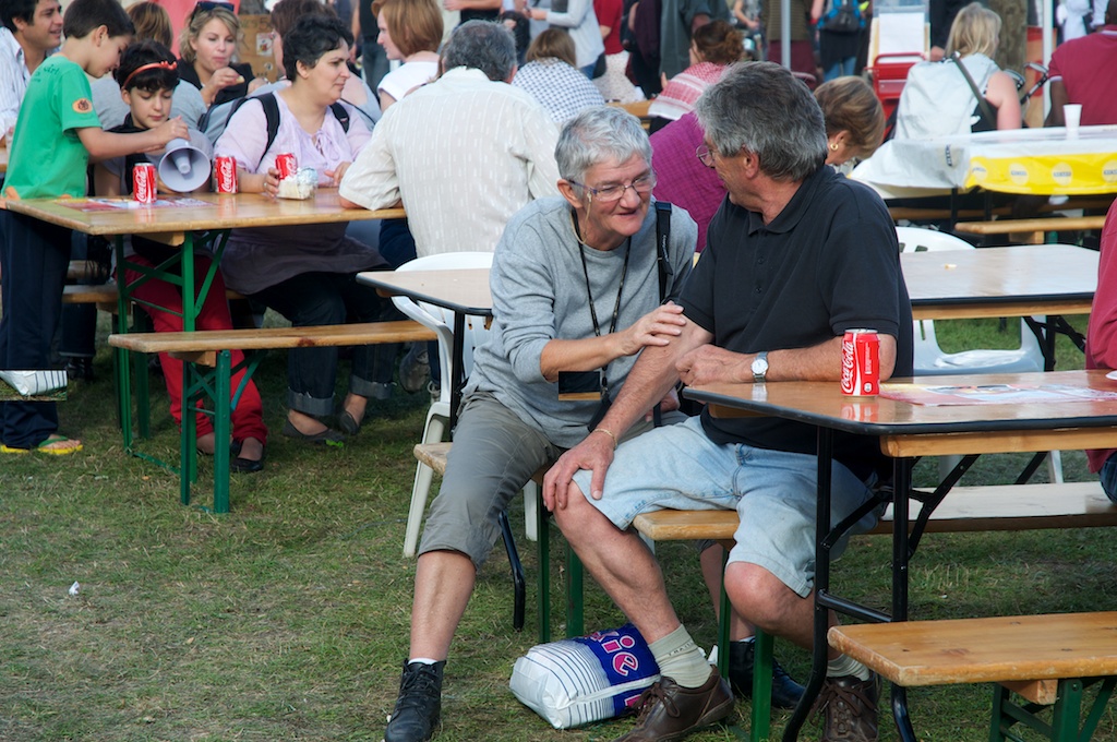 Au bar du stand 78