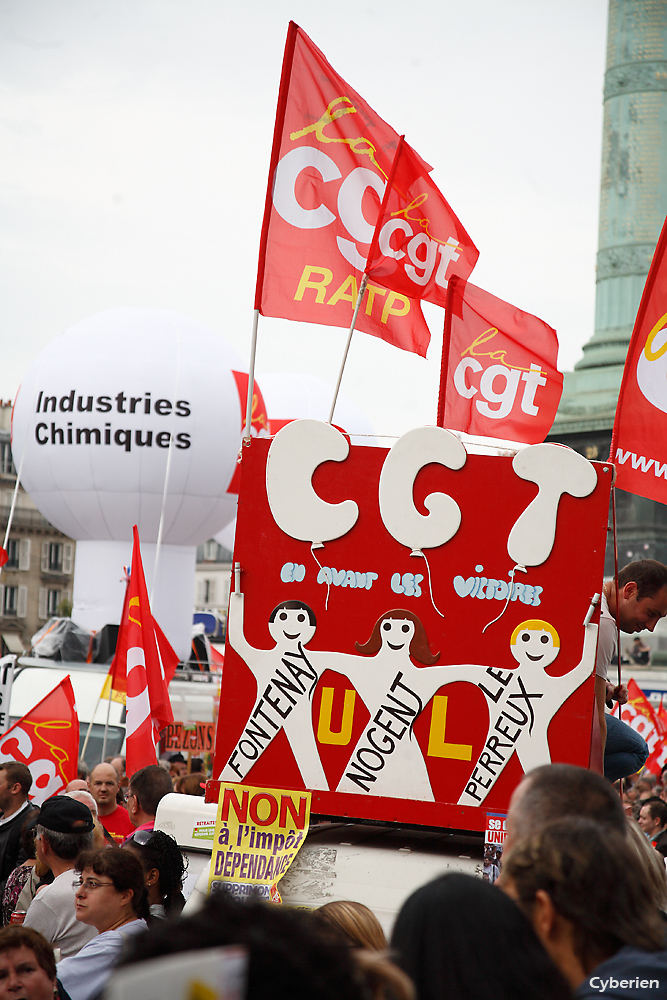 Manif du 23/09/2010 contre la réforme des retraites à Paris