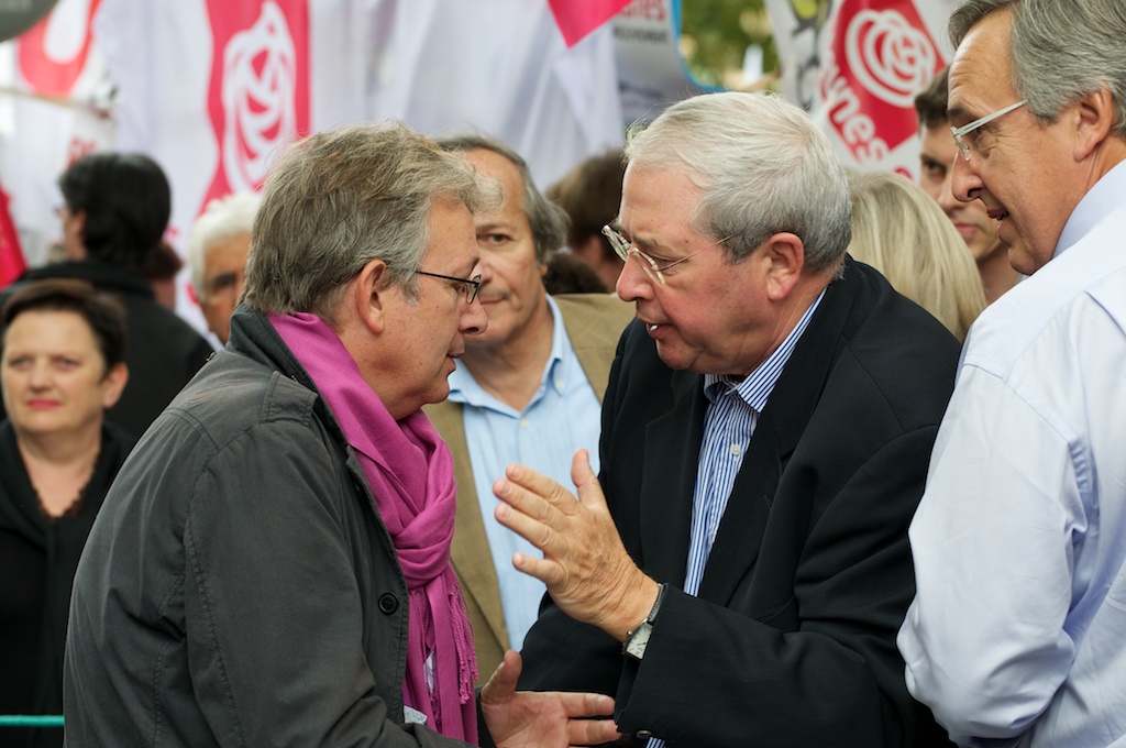 Pierre Laurent (PCF) et Jean Paul Huchon