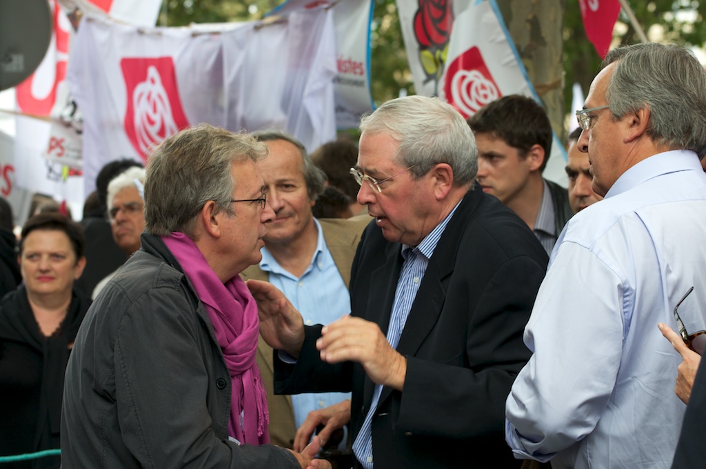 Pierre Laurent (PCF) et Jean Paul Huchon