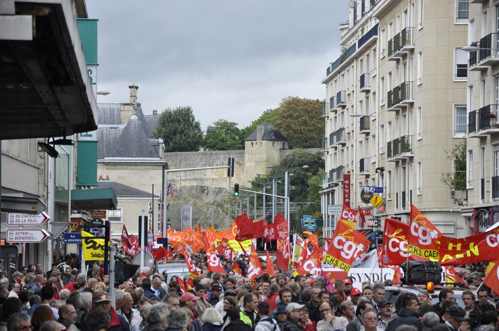 Caen, vue de la rue saint Jean