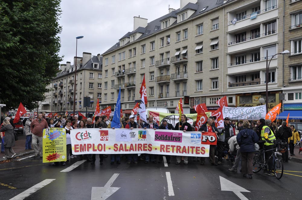 Caen, tête de cortège