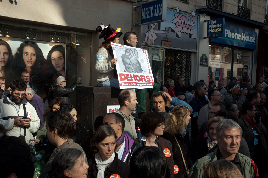 manif du 12 octobre à Paris