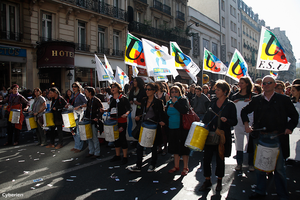 Manif du 12 octobre à Paris