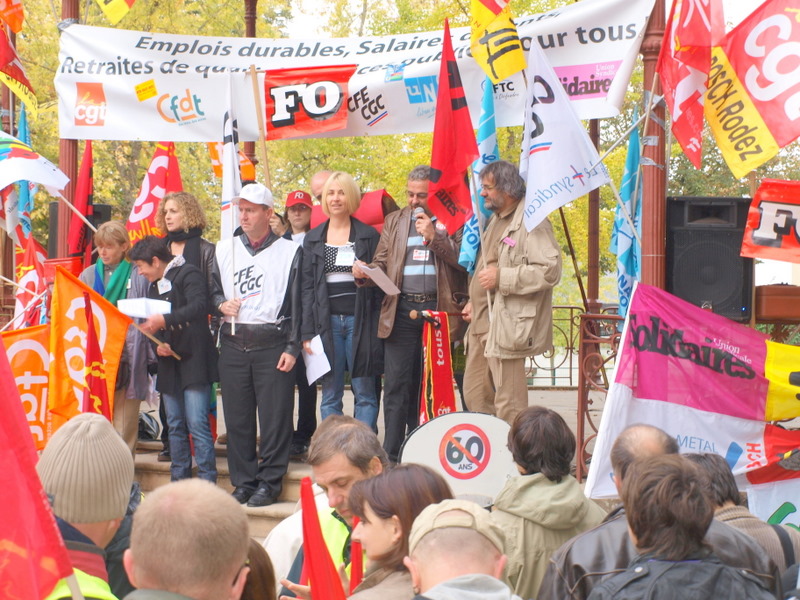 MANIF 16 OCTOBRE RODEZ AVEYRON