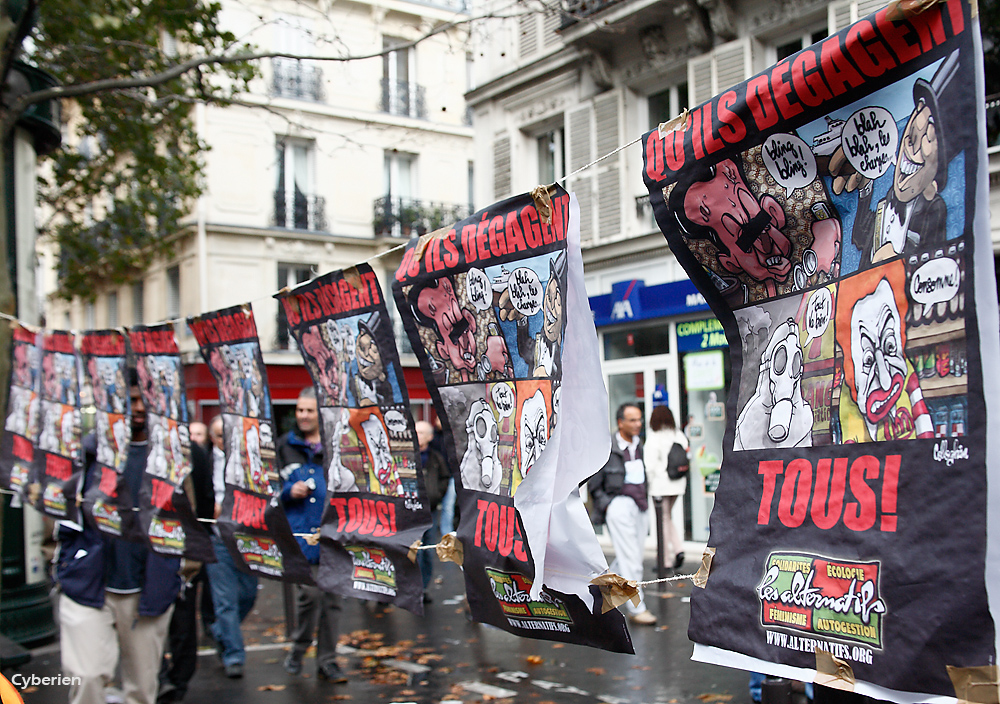 Manif du 16 octobre 2010 à Paris contre la réforme des retraites