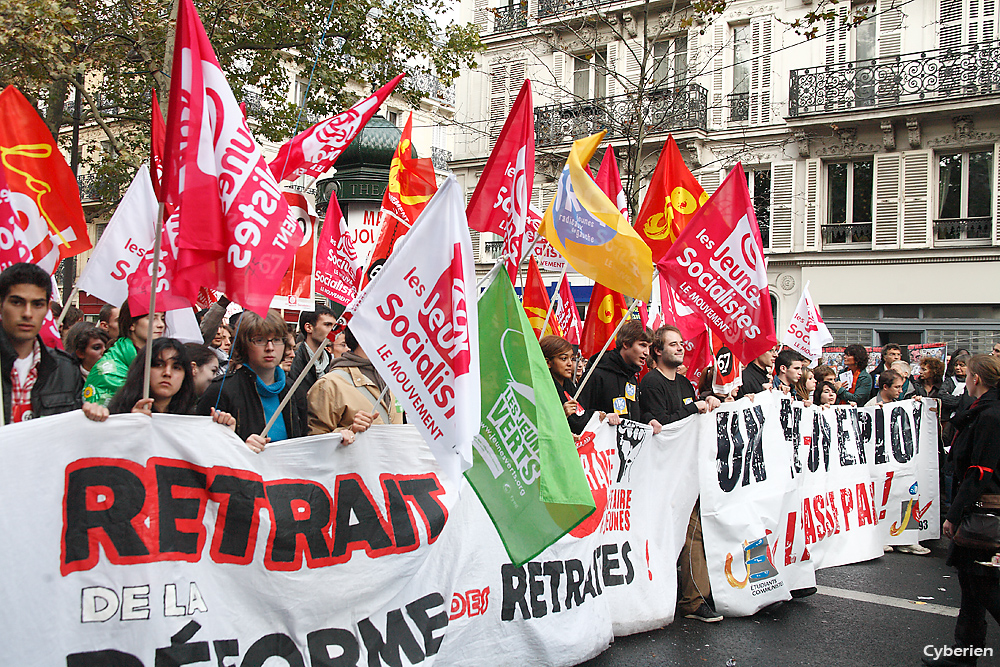 Manif du 16 octobre 2010 à Paris contre la réforme des retraites