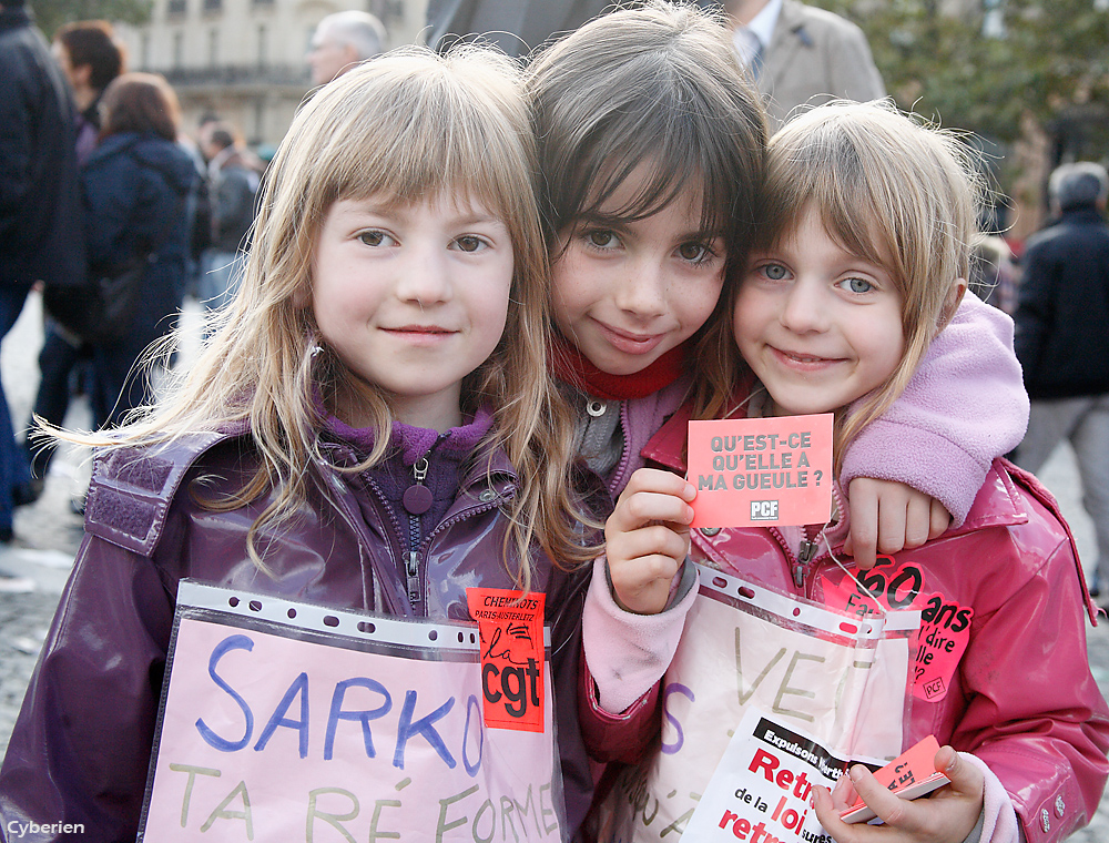 Manif du 16 octobre 2010 à Paris contre la réforme des retraites