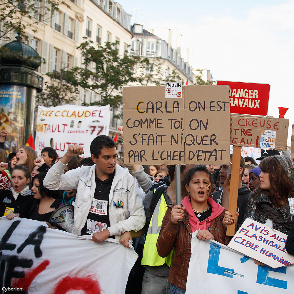 Manif du 16 octobre 2010 à Paris contre la réforme des retraites